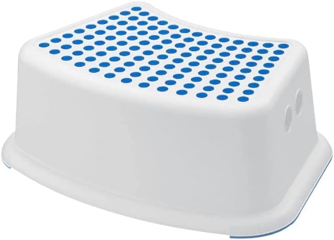 STL Plastic Child Foot Step Stool Anti-Slip Cover on Top - Non-Slip Toilet Step & Seat for Toddlers