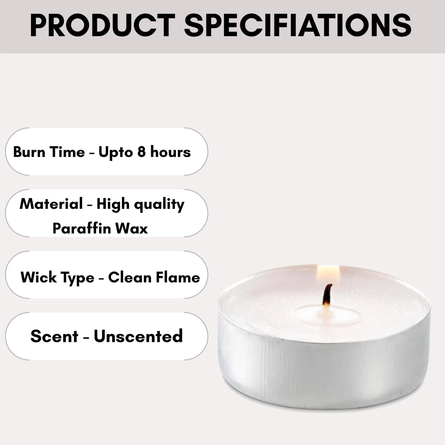 STL Pack of 200 Carlingford Nightlights 8-Hour Tea Lights – Premium Unscented Candles, Long-Lasting Clean & Smokeless Burn, Perfect for Weddings, Parties, Home Décor, Oil Burners and Emergency Use