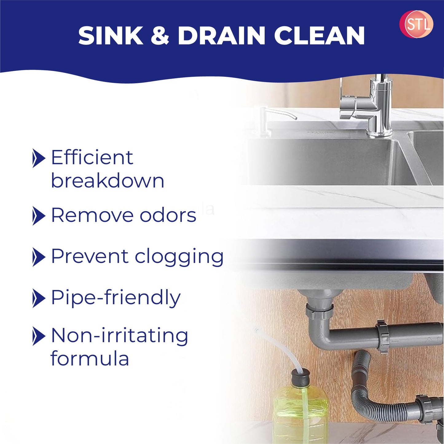 Powerful Caustic Soda Drain Cleaner | Effective Clog Remover, Industrial Strength Formula, Fast Action