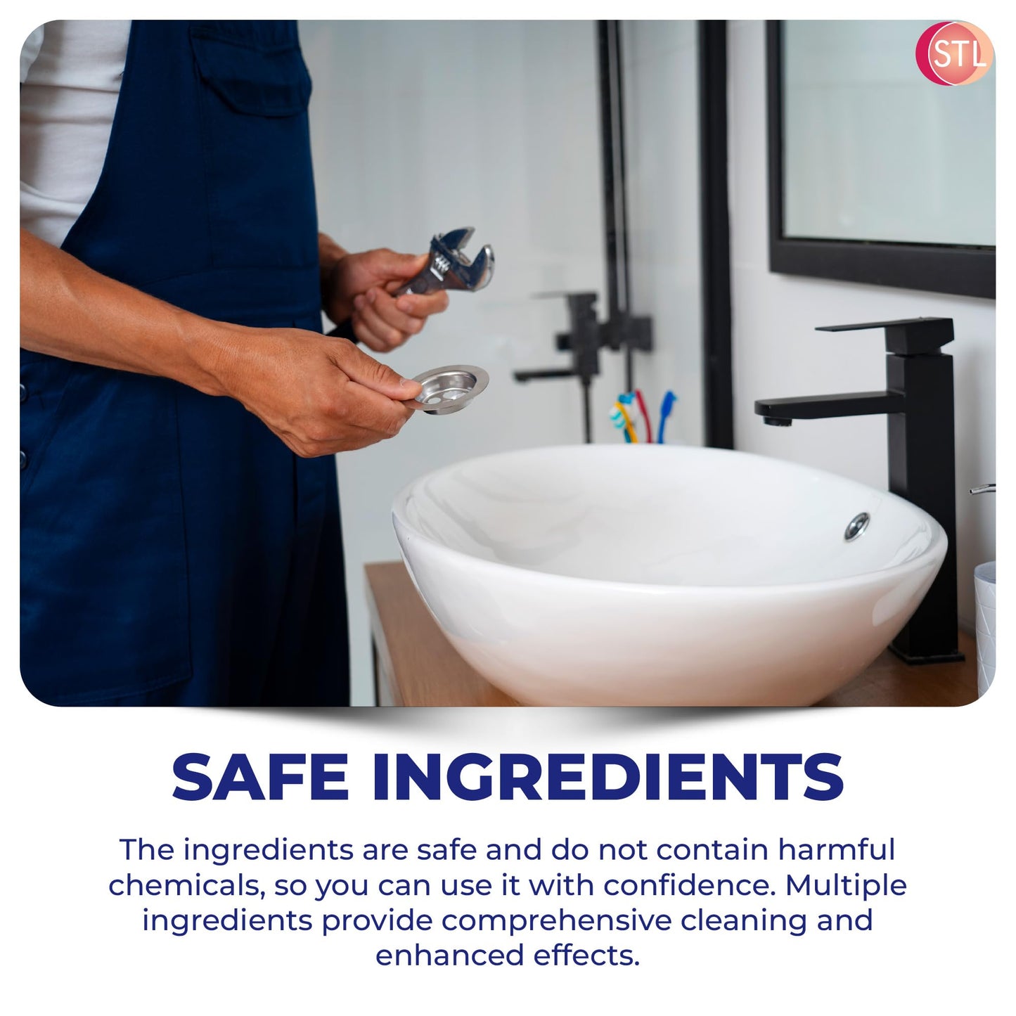 Powerful Caustic Soda Drain Cleaner | Effective Clog Remover, Industrial Strength Formula, Fast Action (3 X 375gm) (Packaging may vary)