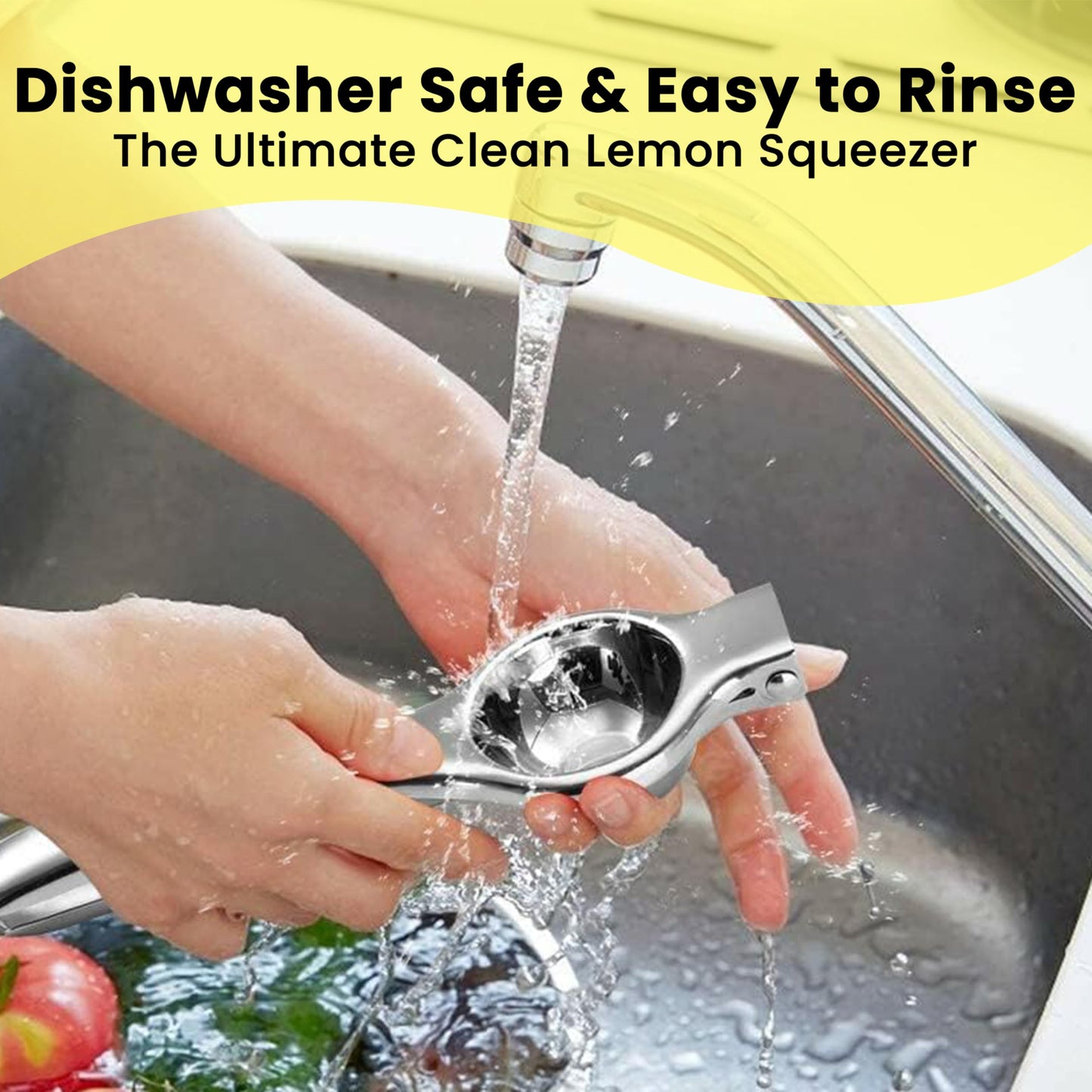 STL Manual Lemon Squeezer Heavy Duty, Premium Stainless Steel Lemon Orange Lime Citrus Press Juicer Hand Juicer, | 2 in 1 | Comes with Bottle Opener Anti Corrosive and Dishwasher Safe