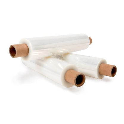 STL Clear Shrink Wrap Roll - Pallet Wrap Film with Extended Core - 17 Micron, 400mm Width x 300m Length - High Stretching Capacity, Self-Adhesive Plastic Wrap for Secure Packaging and Shipping