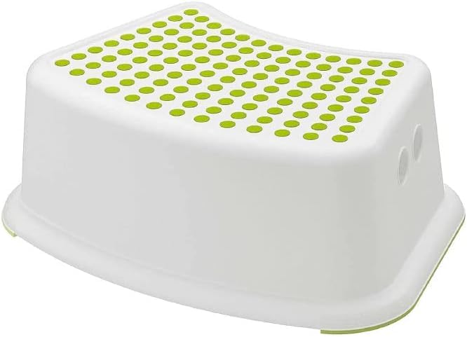 STL Plastic Child Foot Step Stool Anti-Slip Cover on Top - Non-Slip Toilet Step & Seat for Toddlers