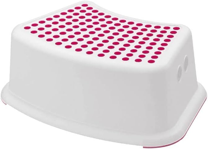 STL Plastic Child Foot Step Stool Anti-Slip Cover on Top - Non-Slip Toilet Step & Seat for Toddlers