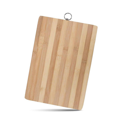 STL Bamboo Wooden Chopping Board, Organic Cutting Board Non-Slip Kitchen Blog Cutting Board Thick Chopping Panel Ideal for Carving Meat, Cutting Vegetables and Food Preparation (8x12Inch)