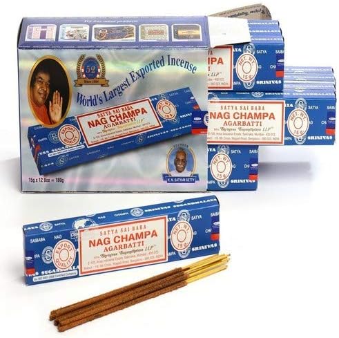 Satya Nag Champa Handrolled Incense Sticks 15 Gms x 12 Packs