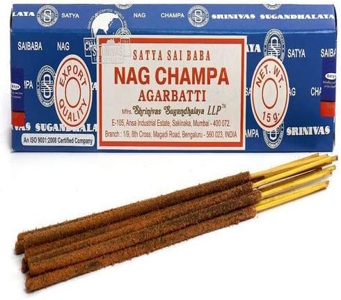 Satya Nag Champa Handrolled Incense Sticks 15 Gms x 12 Packs