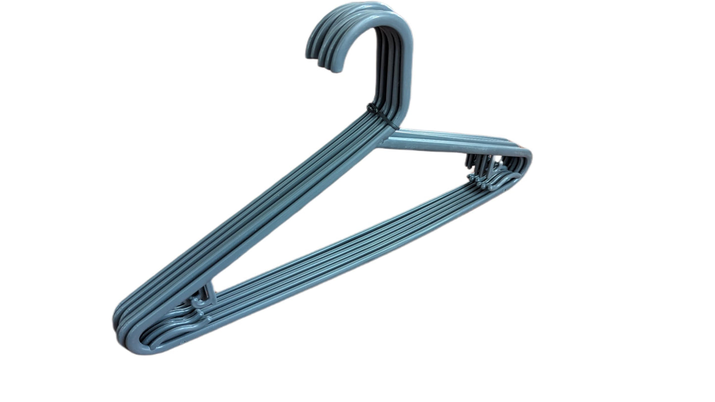 STL Adult Plastic Coat Hangers - Premium Space-Saving Wardrobe Organizer with Strap Hooks and Secure Lip