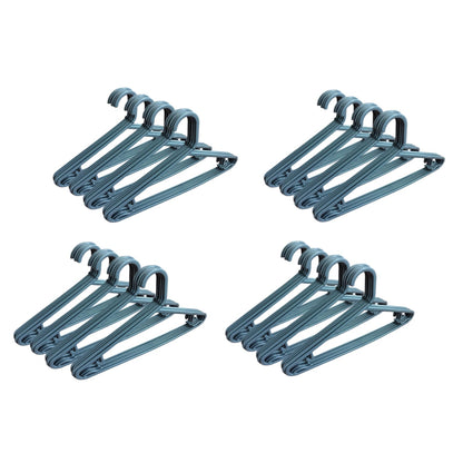 STL Adult Plastic Coat Hangers - Premium Space-Saving Wardrobe Organizer with Strap Hooks and Secure Lip