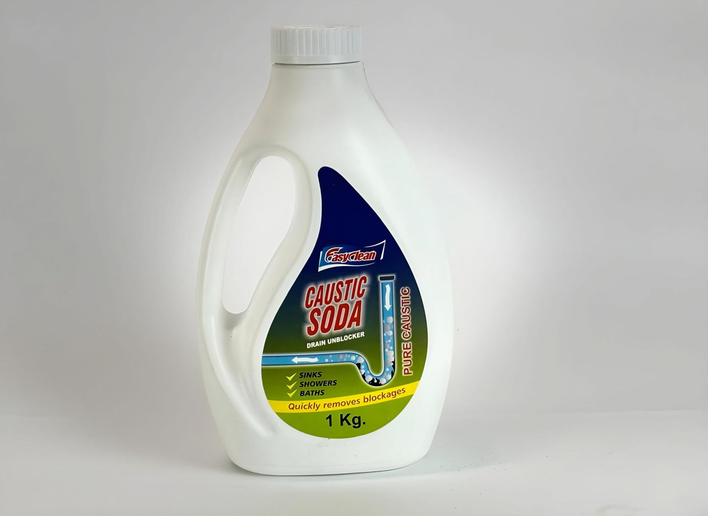 Powerful Caustic Soda Drain Cleaner | Effective Clog Remover, Industrial Strength Formula, Fast Action