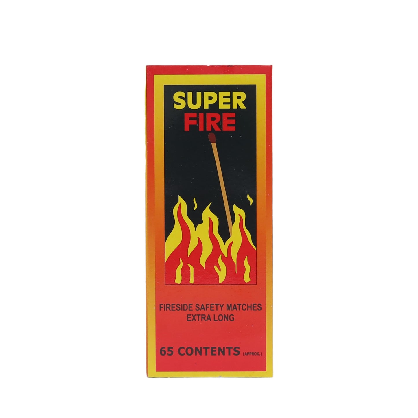STL Super Fire Extra Long Safety Matches - 15cm Matches for Wood Burners, BBQs, Fire Pits, Stoves & More - 65 Matches per Box - Premium Quality & Safe Ignition