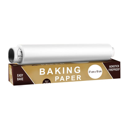 STL Baking Paper | 10m Baking Parchment Non Stick Paper, Premium Quality Greaseproof Paper for Kitchen Use Oven Safe and Food Grade Material,Perfect for Pastries, Catering,Oven SafeSteaming & AirFryer