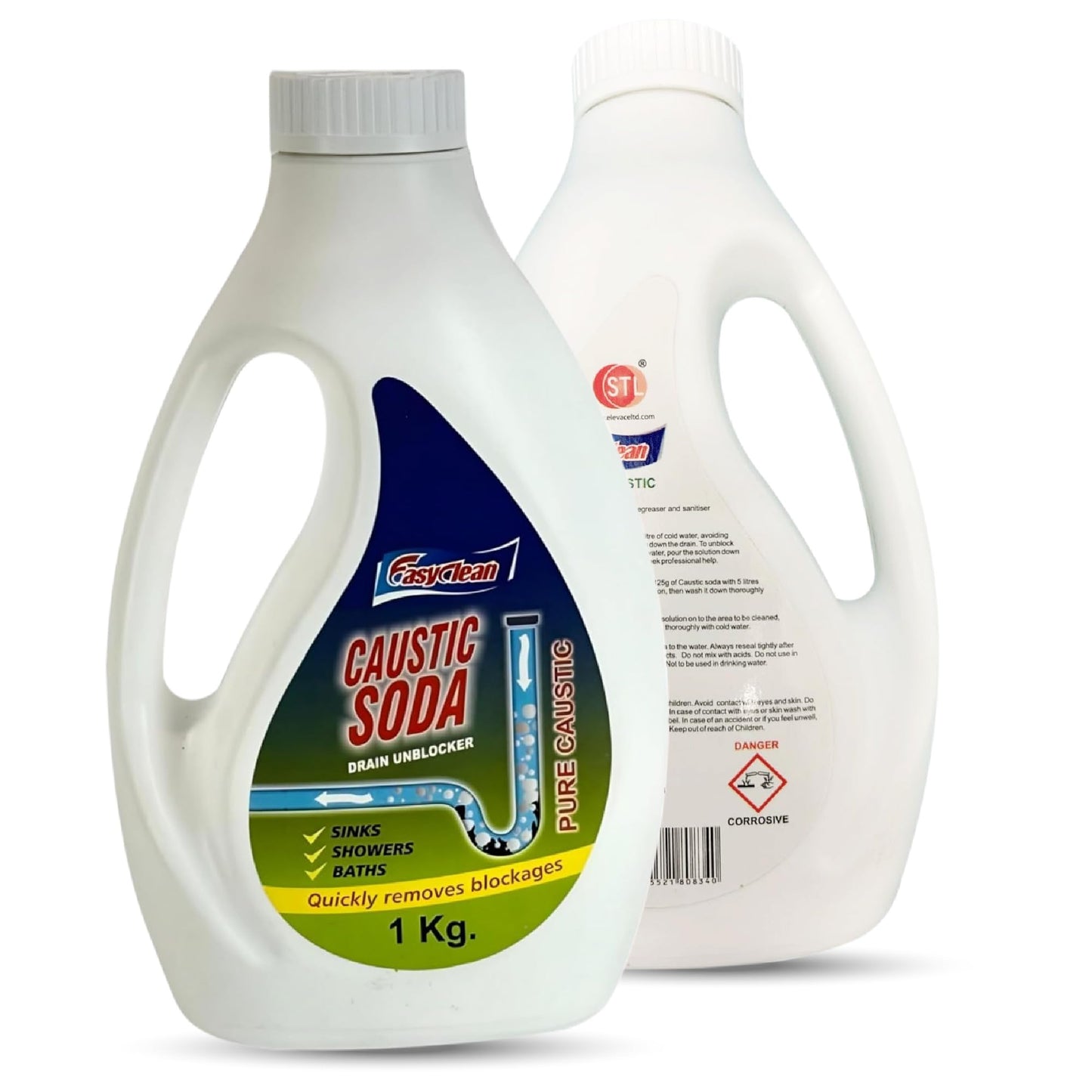 Powerful Caustic Soda Drain Cleaner | Effective Clog Remover, Industrial Strength Formula, Fast Action