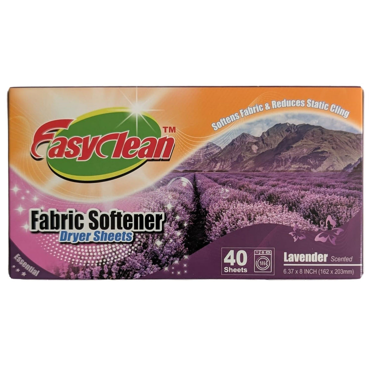 Easyclean Fabric Softener Dryer Sheets Assorted Scents – Fresh Fragrance, Long-Lasting Fresh Scent, Softens Clothes, Reduces Static & Wrinkles, For All Fabric Types, Convenient & Easy-to-Use