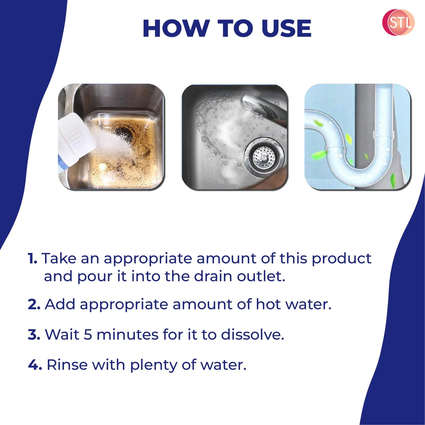 Powerful Caustic Soda Drain Cleaner | Effective Clog Remover, Industrial Strength Formula, Fast Action