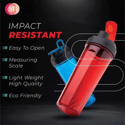 STL Protein Shaker Bottle 650ml – Mixball Shake Blender – Your Perfect Fitness Partner – BPA Free, Leak-Proof, Odorless, and Safe for Freezing – Pick Your Power Color: Green, Blue, or Red