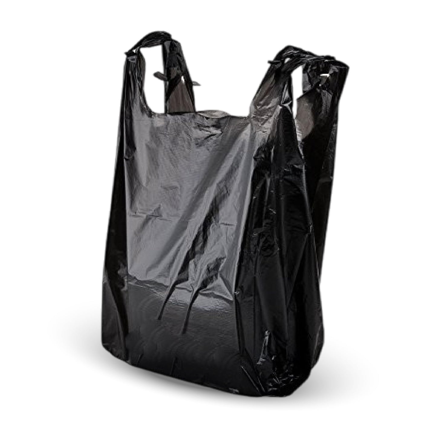 Heavy-Duty Black Carrier Bags 90L, Tear-Resistant Flat Top Refuse Sacks, 30 ?m Recycled Bin Liners for Household, Kitchen, Office, Restaurant, and Caterers