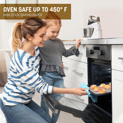 STL Baking Paper | 10m Baking Parchment Non Stick Paper, Premium Quality Greaseproof Paper for Kitchen Use Oven Safe and Food Grade Material,Perfect for Pastries, Catering,Oven SafeSteaming & AirFryer