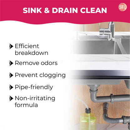 Powerful Caustic Soda Drain Cleaner | Effective Clog Remover, Industrial Strength Formula, Fast Action