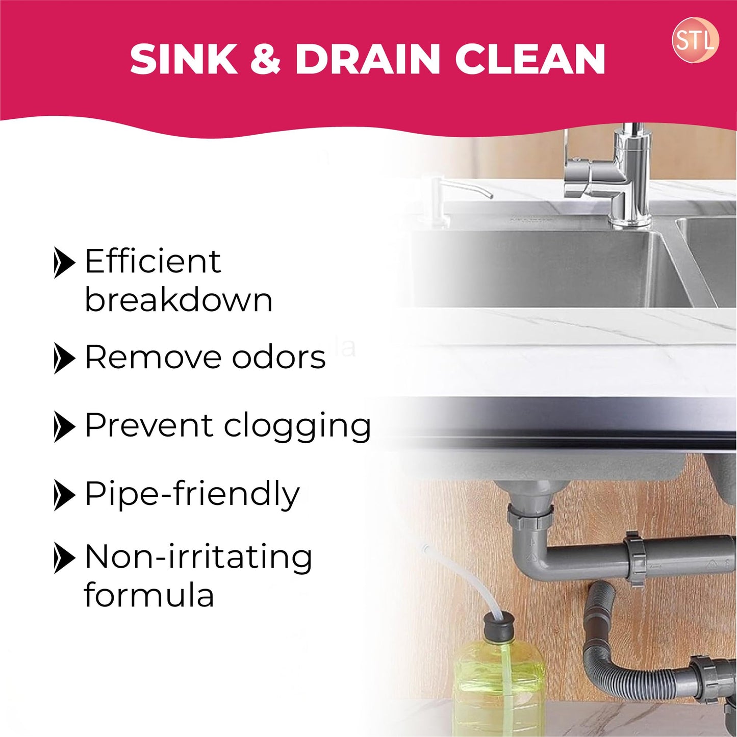 Powerful Caustic Soda Drain Cleaner | Effective Clog Remover, Industrial Strength Formula, Fast Action