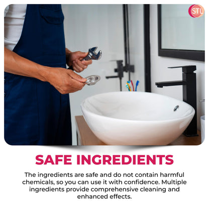 Powerful Caustic Soda Drain Cleaner | Effective Clog Remover, Industrial Strength Formula, Fast Action