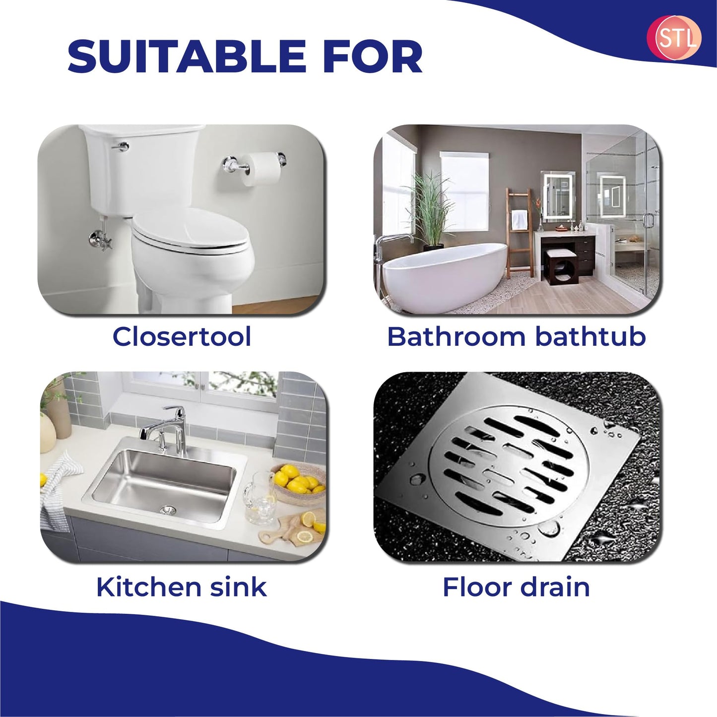 Powerful Caustic Soda Drain Cleaner | Effective Clog Remover, Industrial Strength Formula, Fast Action (3 X 375gm) (Packaging may vary)