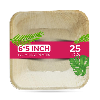 STL 25-Pack Disposable Palm Leaf Bowl, Sustainable, Microwave & Freezer Safe, Ideal for Desserts, Salads, & Snacks, Eco-Conscious Party & Event Tableware