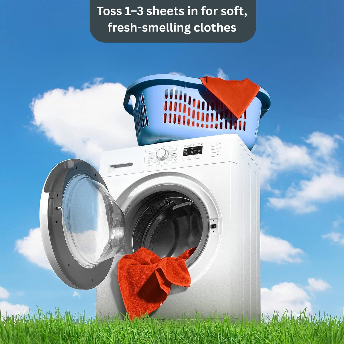 Easyclean Fabric Softener Dryer Sheets Assorted Scents – Fresh Fragrance, Long-Lasting Fresh Scent, Softens Clothes, Reduces Static & Wrinkles, For All Fabric Types, Convenient & Easy-to-Use