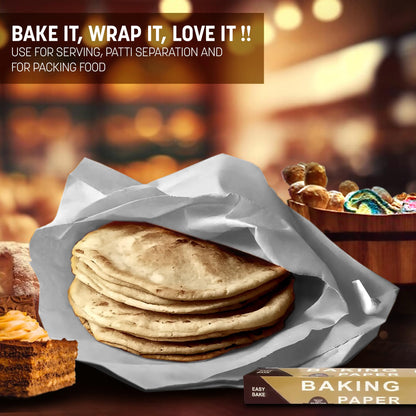 STL Baking Paper | 10m Baking Parchment Non Stick Paper, Premium Quality Greaseproof Paper for Kitchen Use Oven Safe and Food Grade Material,Perfect for Pastries, Catering,Oven SafeSteaming & AirFryer
