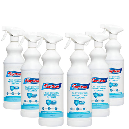 EasyClean Fast Drying Antibacterial Spray – 1 Litre | Multi-Surface Disinfectant & Cleaner | Kills 99.9% of Germs & Bacteria | Quick-Drying, No Residue | Ideal for Home, Office & Commercial Use