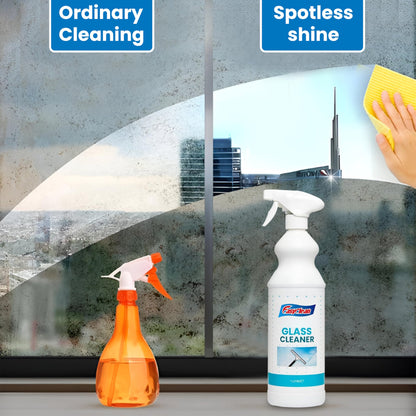 Easyclean Glass Cleaner Spray – 1 Litre Bottle | Powerful, Streak-Free Formula for Crystal Clear Windows, Mirrors, and Glass Surfaces | Ideal for Home, Office & Car Use