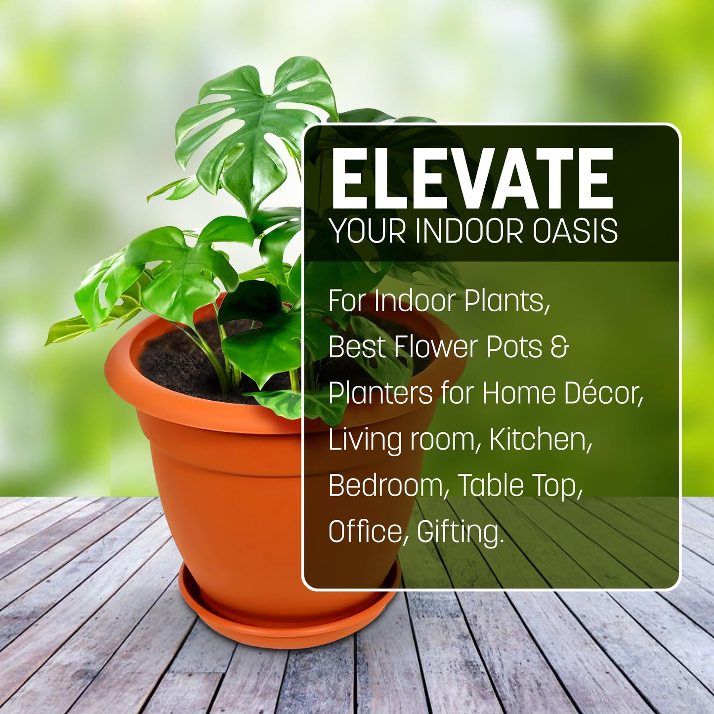 STL 2 Pcs Plastic Plant Pots Nursery Pots with Drainage Holes Lightweight, Flexible & Durable Flower Pots for Seedlings, Cuttings, Transplanting Ideal for Home, Garden, and Greenhouse Use