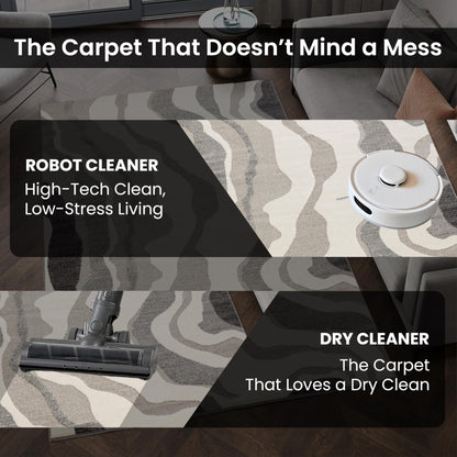 STL Washable Area Rug Non-Slip Soft Floor Carpet for Living Room Bedroom Lounge Dining or Kitchen Soft Durable Non-Shedding Area Rugs Indoor Floor Carpet Geometric Design