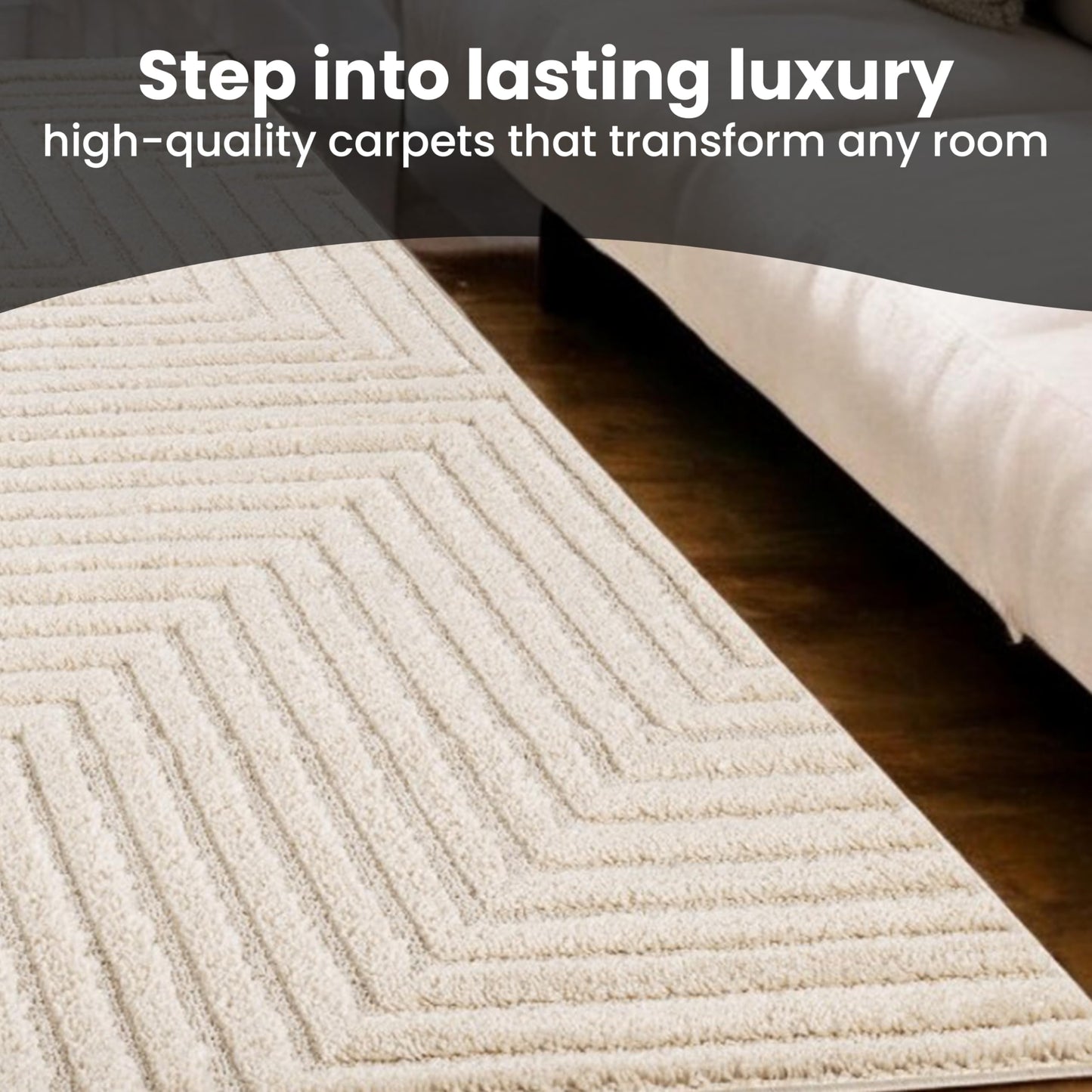 Area Rug Non-Slip Carpet For Living Room, Bedroom, Lounge, Dining or Kitchen, Soft, Durable & Non-Shedding Area Rug, Indoor Floor Carpet