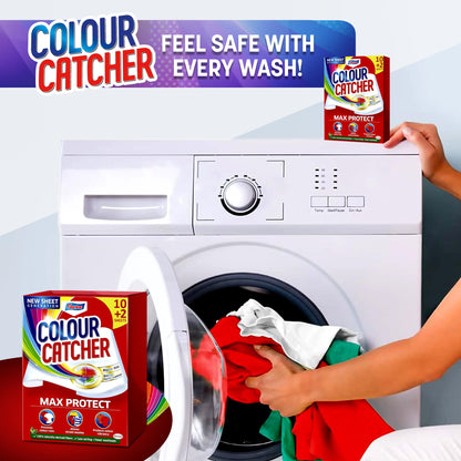 EasyClean Colour Catcher Max Protect Laundry Sheets, Helps Prevent Colour Run and Protects Brightness - 48 Sheets
