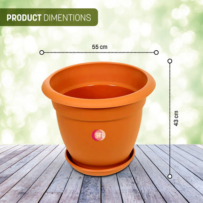 STL Plastic Plant Pots Nursery Pots with Drainage Holes Lightweight, Flexible & Durable Flower Pots for Seedlings, Cuttings, Transplanting Ideal for Home, Garden, and Greenhouse Use