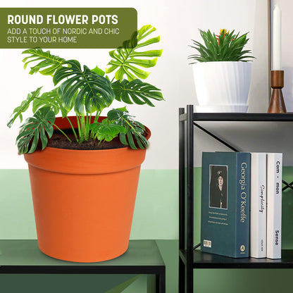 STL Cylindrical Shape Plastic Plant Pots Nursery Pots for Vegetables,Flowers,Herbs,Cuttings, Succulent,Flexible& Durable Pots for Transplanting Ideal for Home,Garden & Greenhouse