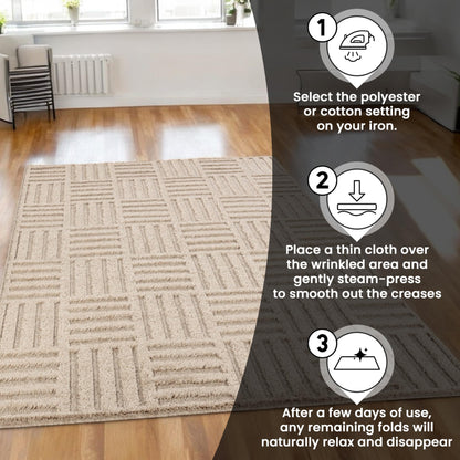 Area Rug Non-Slip Carpet For Living Room, Bedroom, Lounge, Dining or Kitchen, Soft, Durable & Non-Shedding Area Rug, Indoor Floor Carpet
