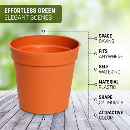 STL Cylindrical Shape Plastic Plant Pots Nursery Pots for Vegetables,Flowers,Herbs,Cuttings, Succulent,Flexible& Durable Pots for Transplanting Ideal for Home,Garden & Greenhouse