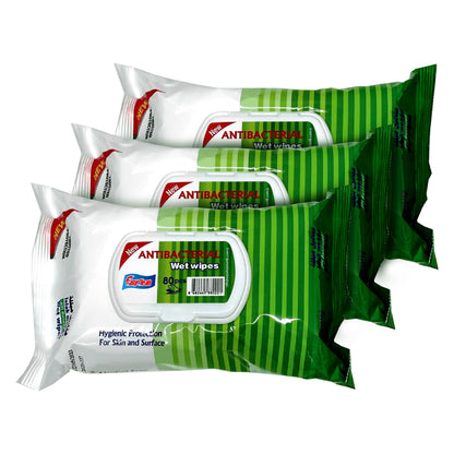 Easyclean Biodegradable Antibacterial Cleaning Wipes Kills 99.9% Bacteria & Viruses Thick, Moisture-Rich, Plastic-Free Scent Multi-Surface Use