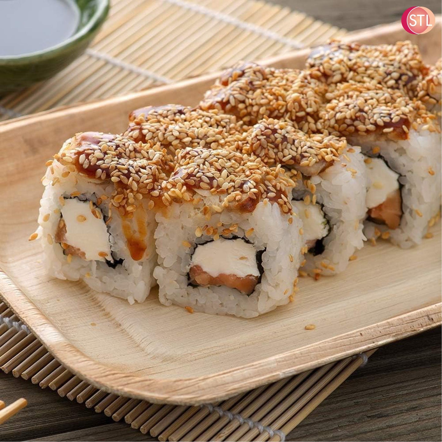 STL Disposable Palm Leaf Serving Trays Durable Eco-Conscious Alternative to Wooden Serving Trays, Deep Rectangle Platters for Weddings, Parties, Charcuterie, and Hot Foods