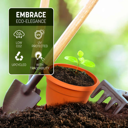 STL Plastic Plant Pots Nursery Pots with Drainage Holes Lightweight, Flexible & Durable Flower Pots for Seedlings, Cuttings, Transplanting Ideal for Home, Garden, and Greenhouse Use