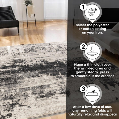 STL Washable Area Rug Non-Slip Soft Fluffy Shaggy And Elegant Rugs for Living Room Bedroom Lounge Dining or Kitchen Soft Durable & Non-Shedding Rug Indoor Floor Carpet