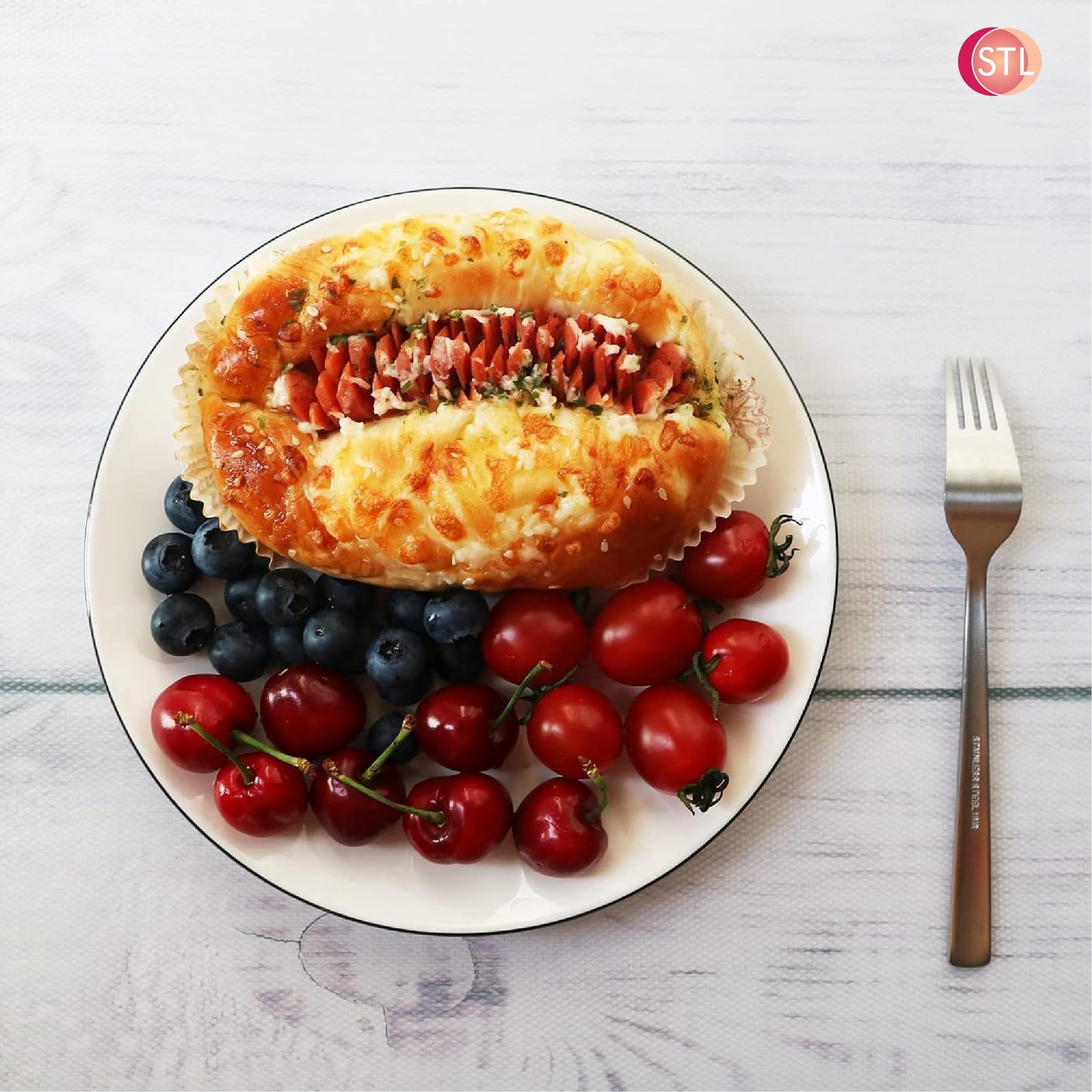 STL Non Slip Shelf Liner Waterproof Washable EVA Drawer Mat for Kitchen Cabinet, Pantry, Fridge & Countertops, Durable Non Adhesive Protector for Drawers & Shelves, Oil Proof Cupboard Liner