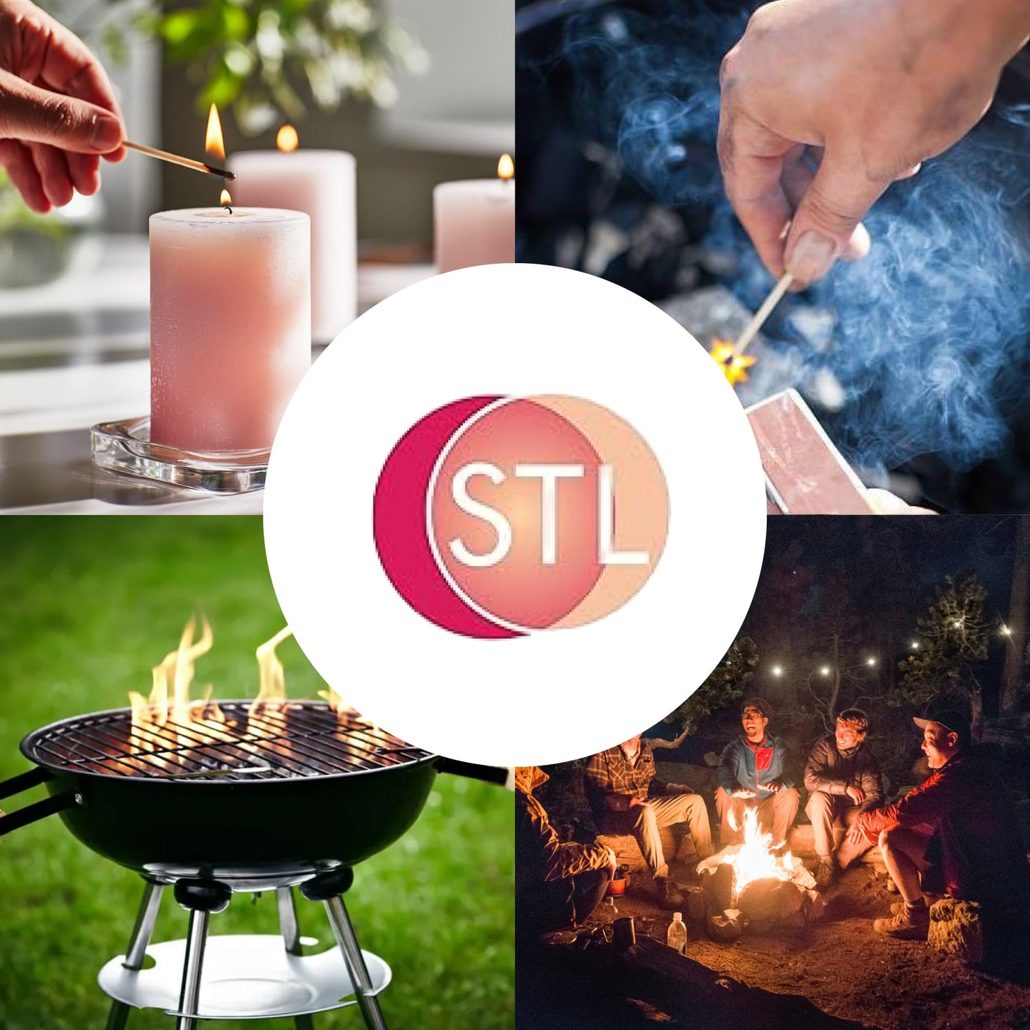 STL Super Fire Extra Long Safety Matches - 15cm Matches for Wood Burners, BBQs, Fire Pits, Stoves & More - 65 Matches per Box - Premium Quality & Safe Ignition