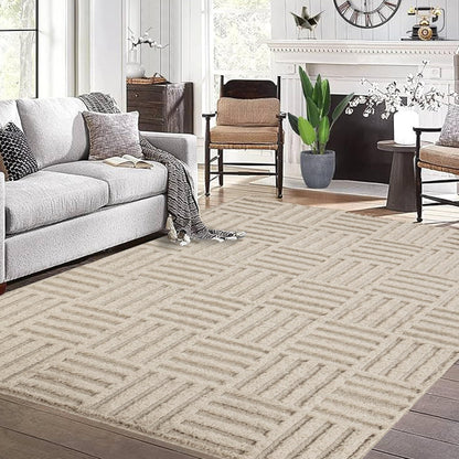 Area Rug Non-Slip Carpet For Living Room, Bedroom, Lounge, Dining or Kitchen, Soft, Durable & Non-Shedding Area Rug, Indoor Floor Carpet