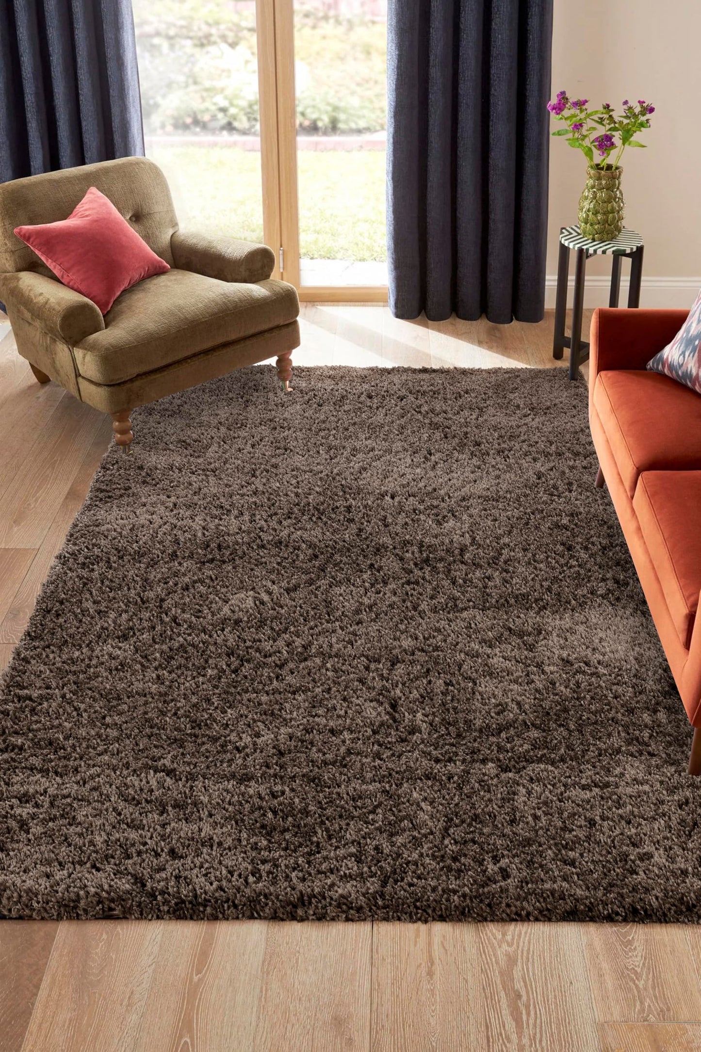 Area Rug Non-Slip Shaggy Soft and Elegant Carpet for Living Room Bedroom Lounge Dining Kitchen Soft Durable Non-Shedding Rug Indoor Floor Carpet
