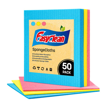 STL Swedish Sponge Dish cleaning cloth Super Absorbent & Odour Free Dish Cloths For Kitchen Eco Friendly Biodegradable disposable & Sustainable Reusable Sponge Paper Towel Alternative