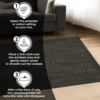 Area Rug Non-Slip Shaggy Soft and Elegant Carpet for Living Room Bedroom Lounge Dining Kitchen Soft Durable Non-Shedding Rug Indoor Floor Carpet