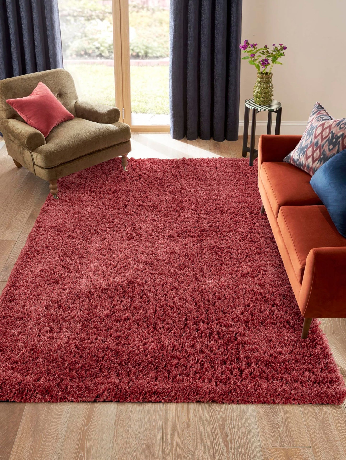 Area Rug Non-Slip Shaggy Soft and Elegant Carpet for Living Room Bedroom Lounge Dining Kitchen Soft Durable Non-Shedding Rug Indoor Floor Carpet